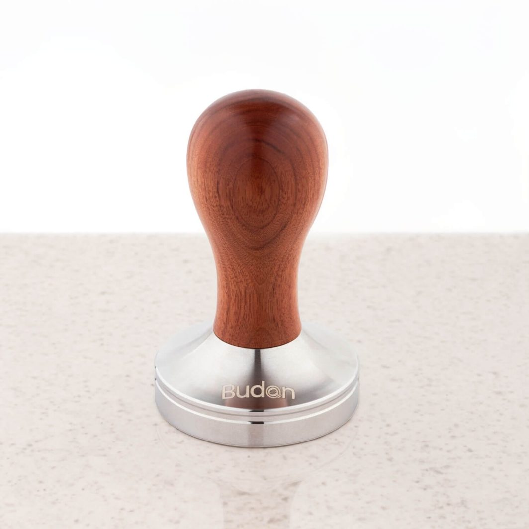 Budan 58 mm Tamper with Wooden Handle