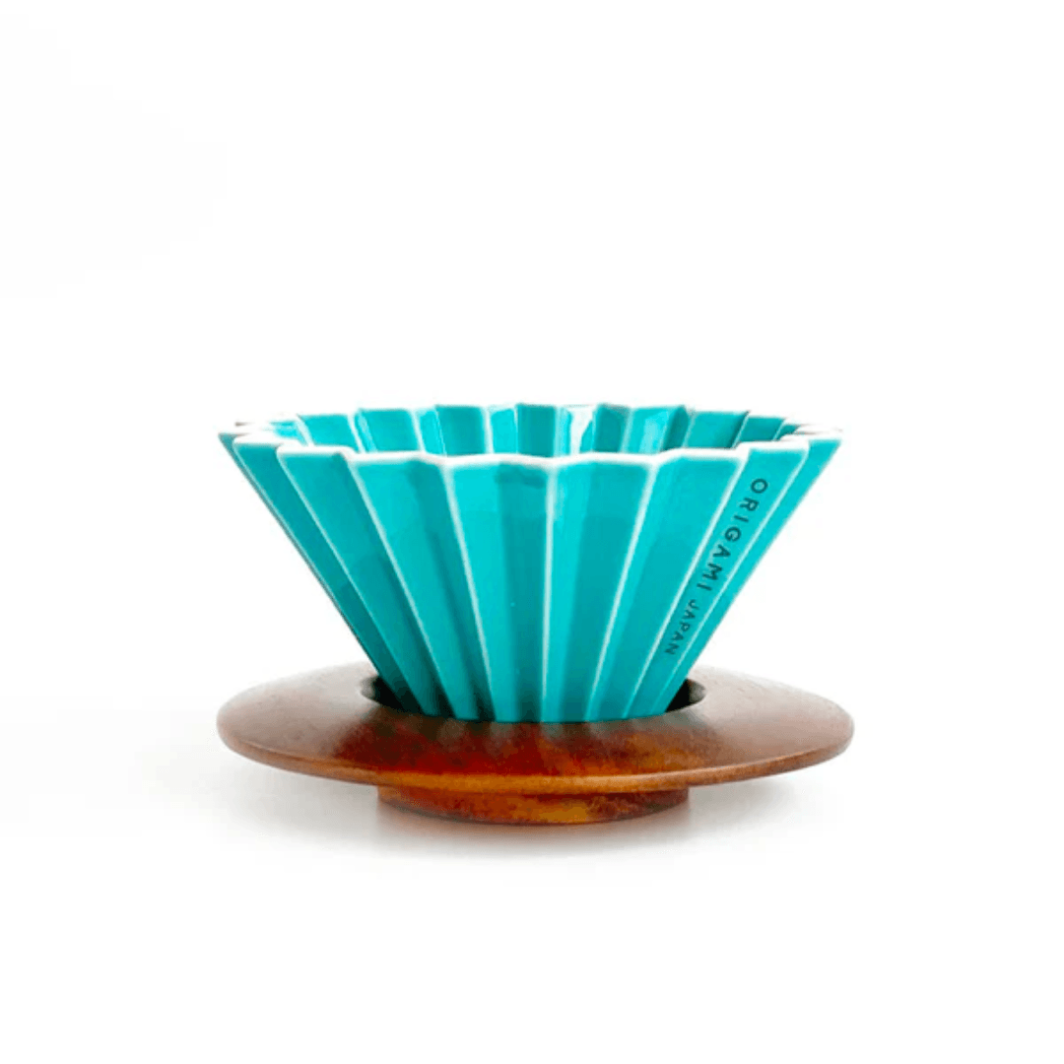 ORIGAMI Dripper M Turquoise With Holder