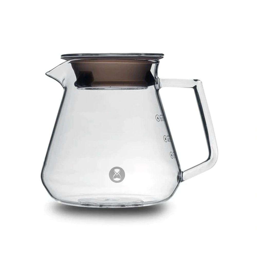 Timemore Coffee Server 600ml transparent black glass carafe for pour-over brewing