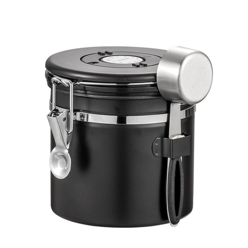 AirLock – Vacuum Sealed Coffee Canister (1.2L, Black)