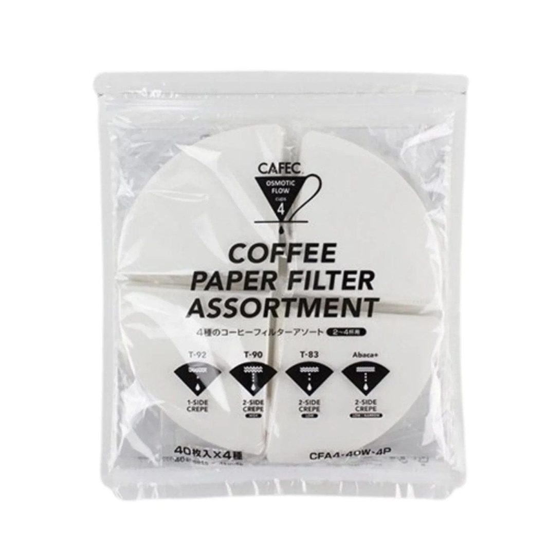 Cafec 4P Paper Filter Assortment (Cup 2-4)