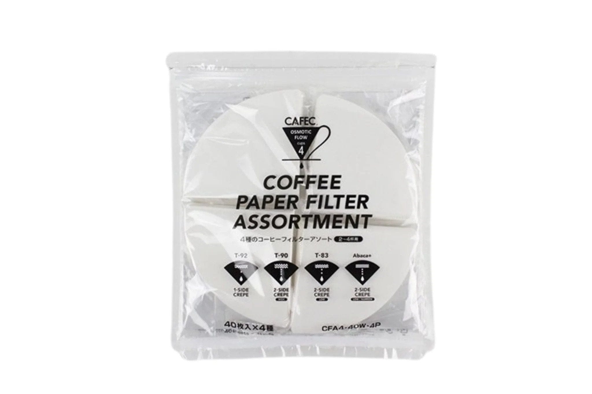 Cafec 4P Paper Filter Assortment (Cup 2-4)