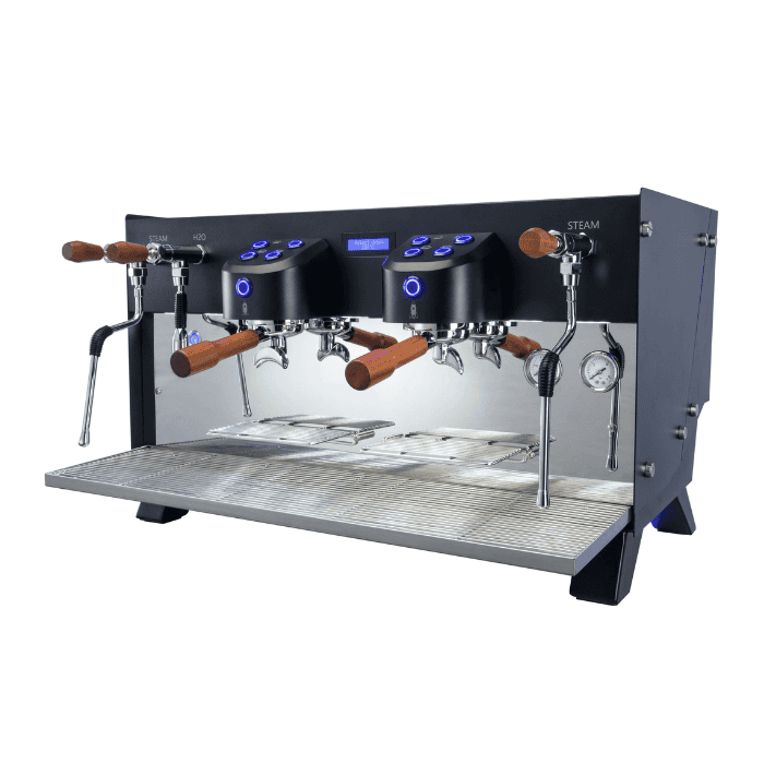 La Carimali Glow Carimali Glow espresso machine with digital display on a café counter