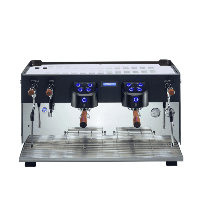 La Carimali Glow Carimali Glow espresso machine with digital display on a café counter