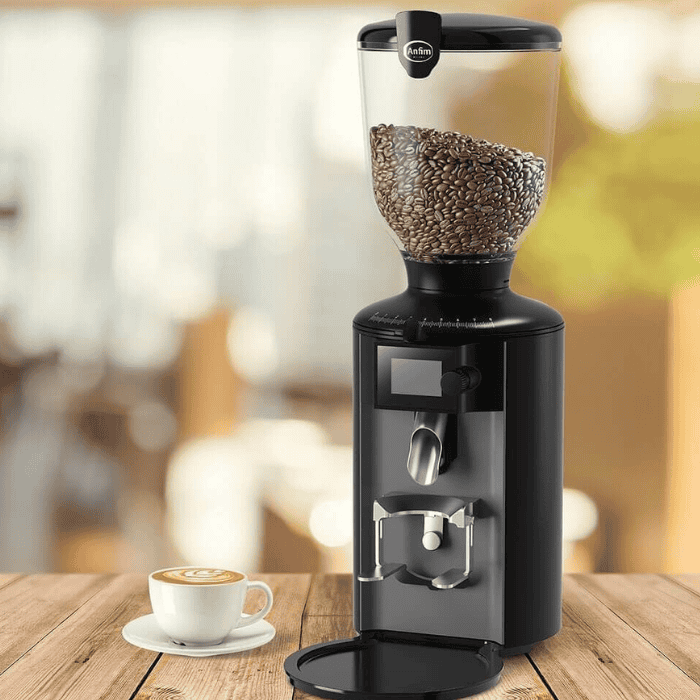 Anfim Pratica Anfim Pratica ODG on-demand coffee grinder on café counter