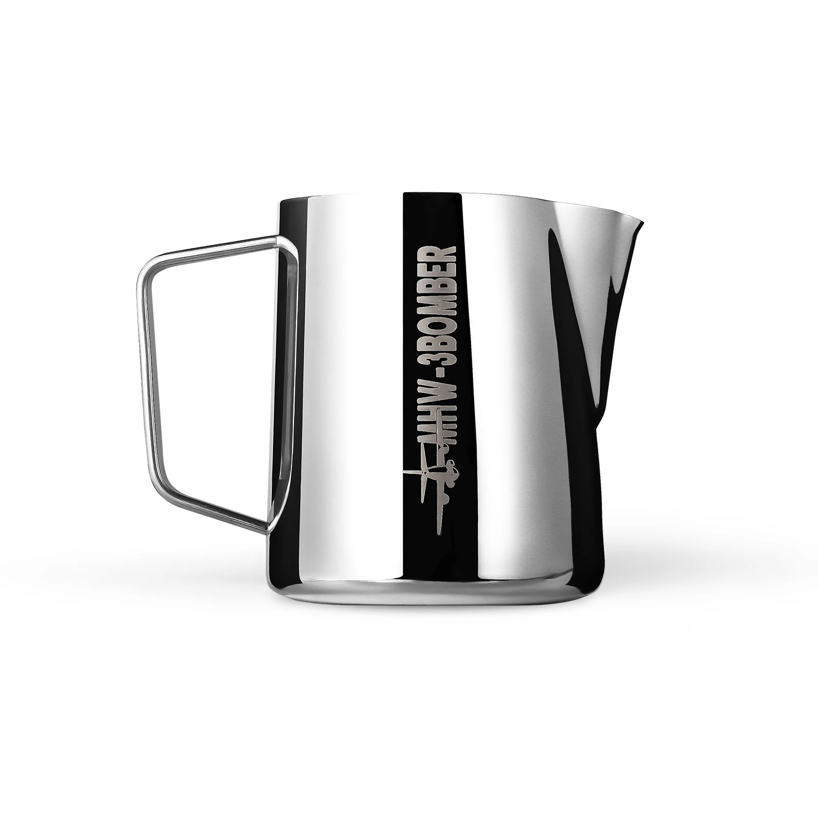 MHW-3BOMBER Latte Art Pitcher 5.0 (400ml) Latte art pitcher with crocodile spout by Takumi Brewing Lab