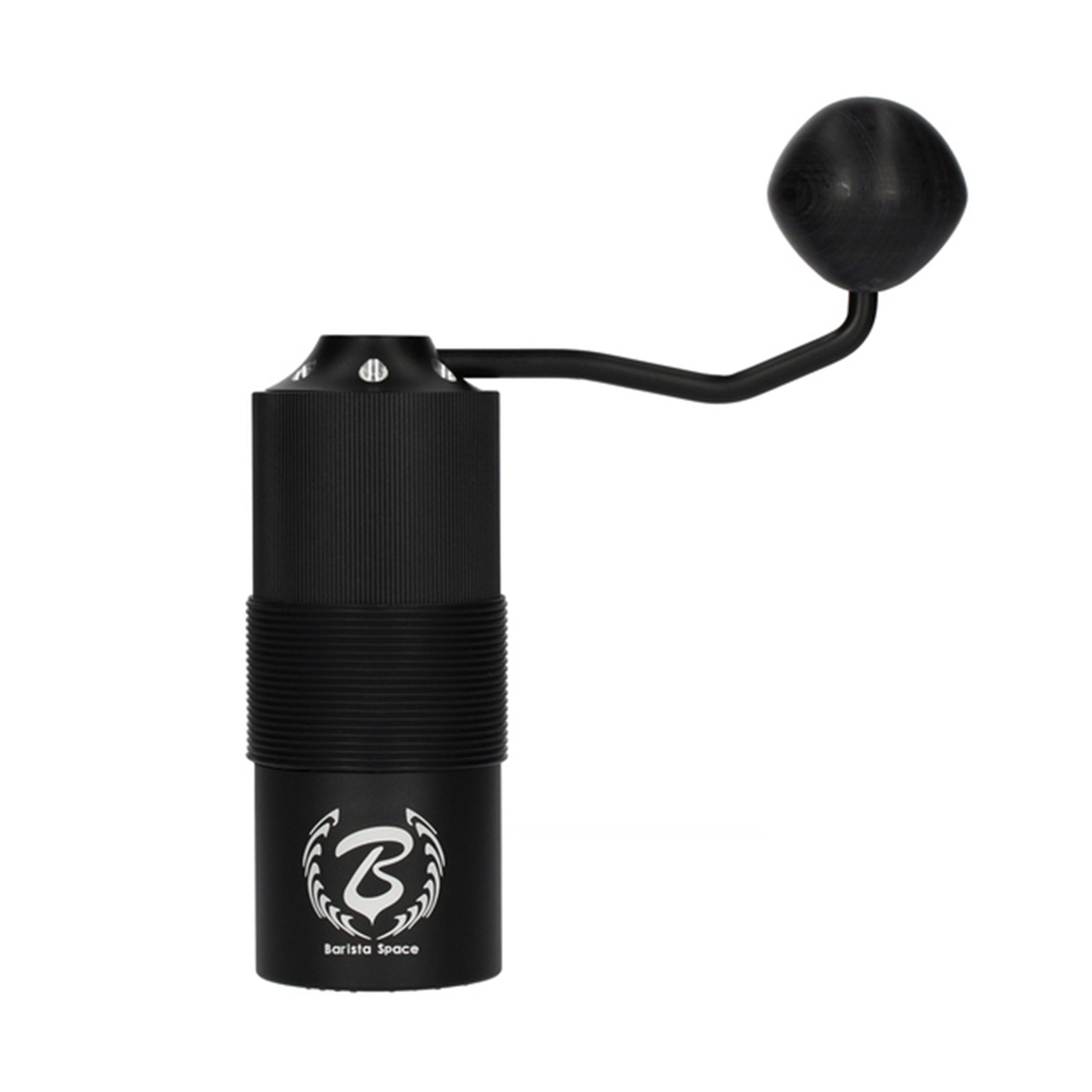 Barista Space hand grinder with stainless steel body and conical burr