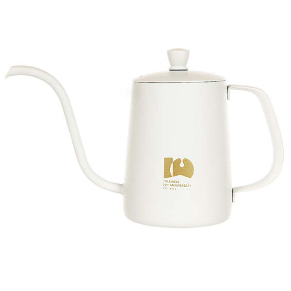 Timemore C3 Pro gift box in white with grinder, dripper, kettle and mug