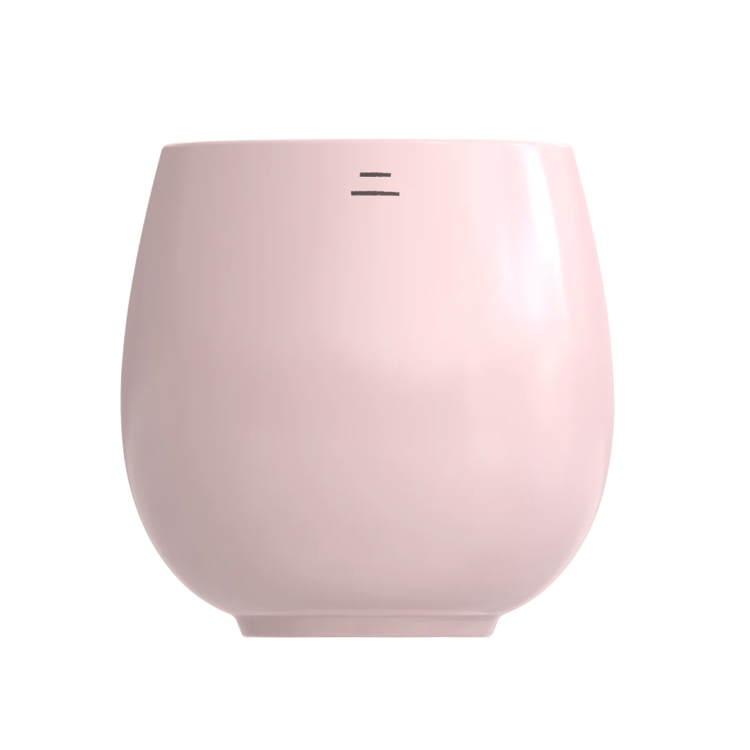 Ni Ware Bouba dual lipped filter cup in ceramic, side view