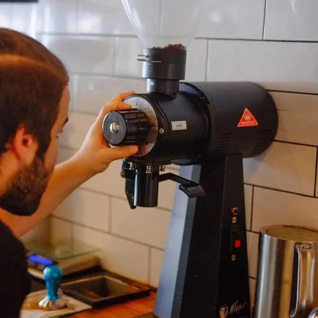 Mahlkonig EK43 Mahlkonig EK43 grinder with 98mm flat burrs for espresso and filter coffee