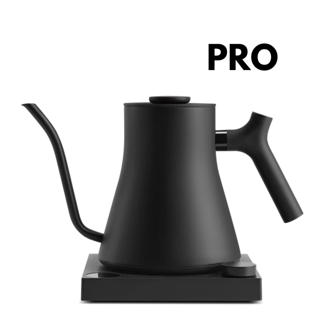 Fellow Stagg EKG Pro gooseneck kettle on countertop