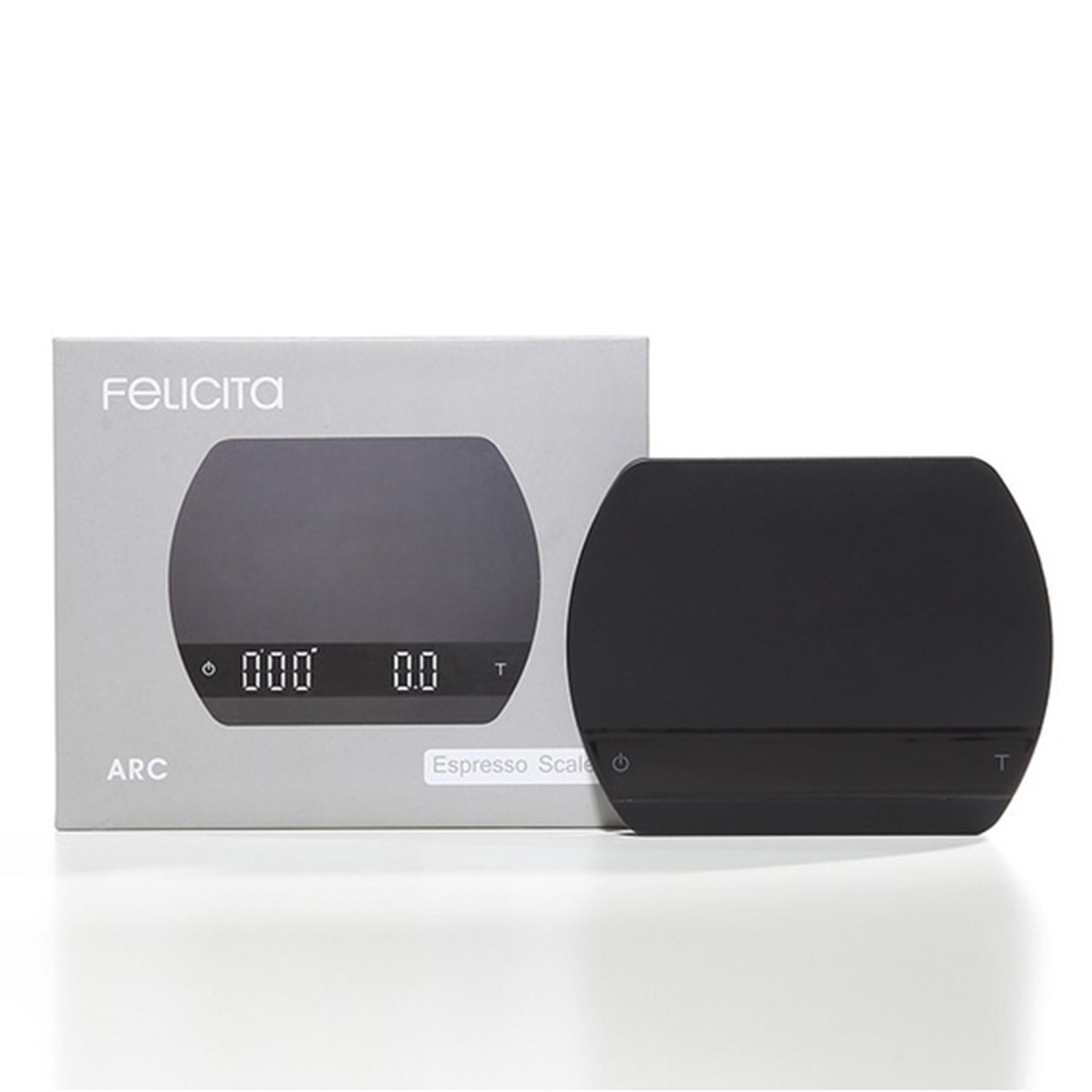 Felicita ARC coffee scale with digital display for espresso dosing