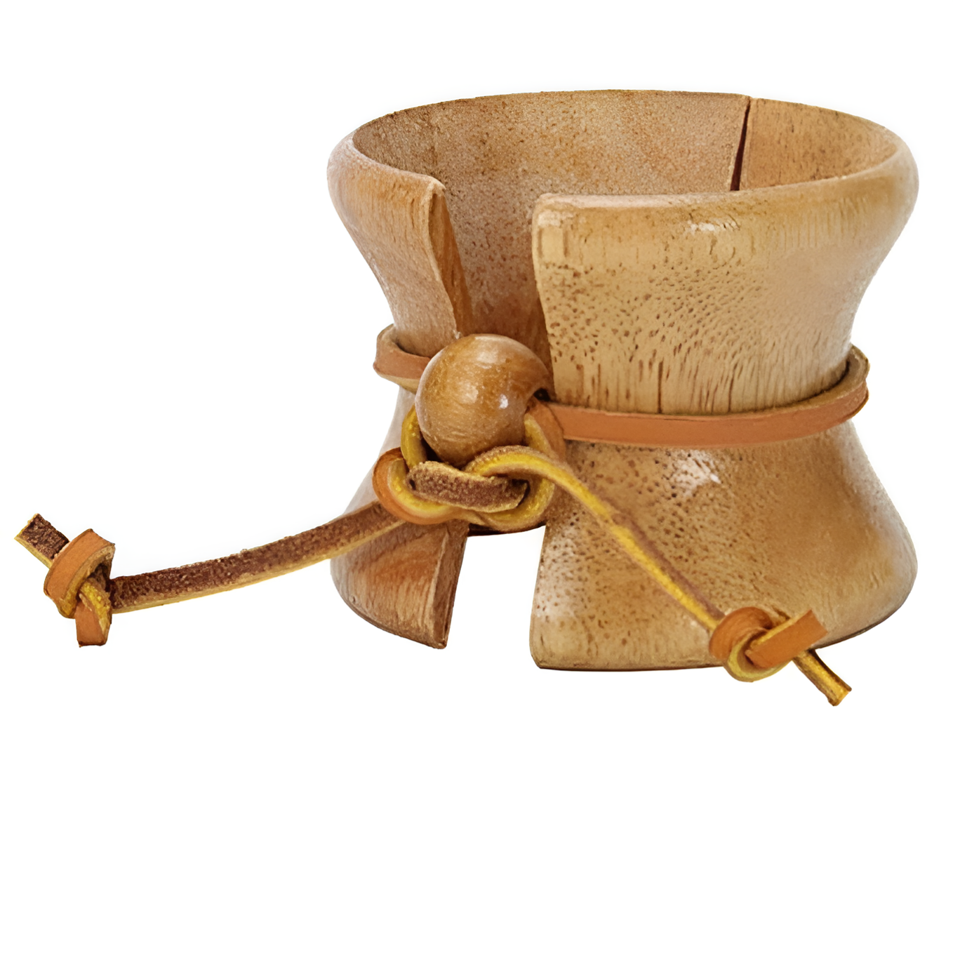 Chemex Wooden Collar And Tie Chemex wooden collar with raw leather cord and clasp