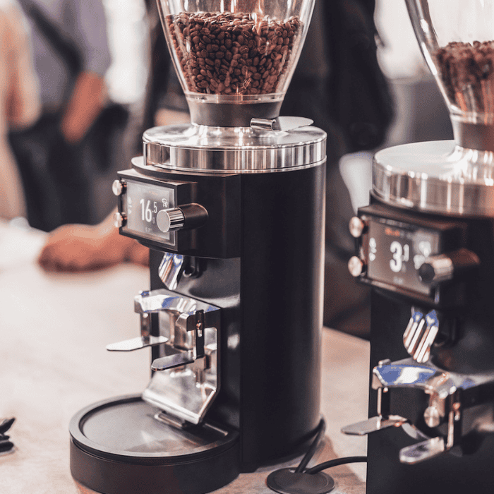 Mahlkonig E65S GBW Mahlkonig E65S GBW coffee grinder with illuminated spout