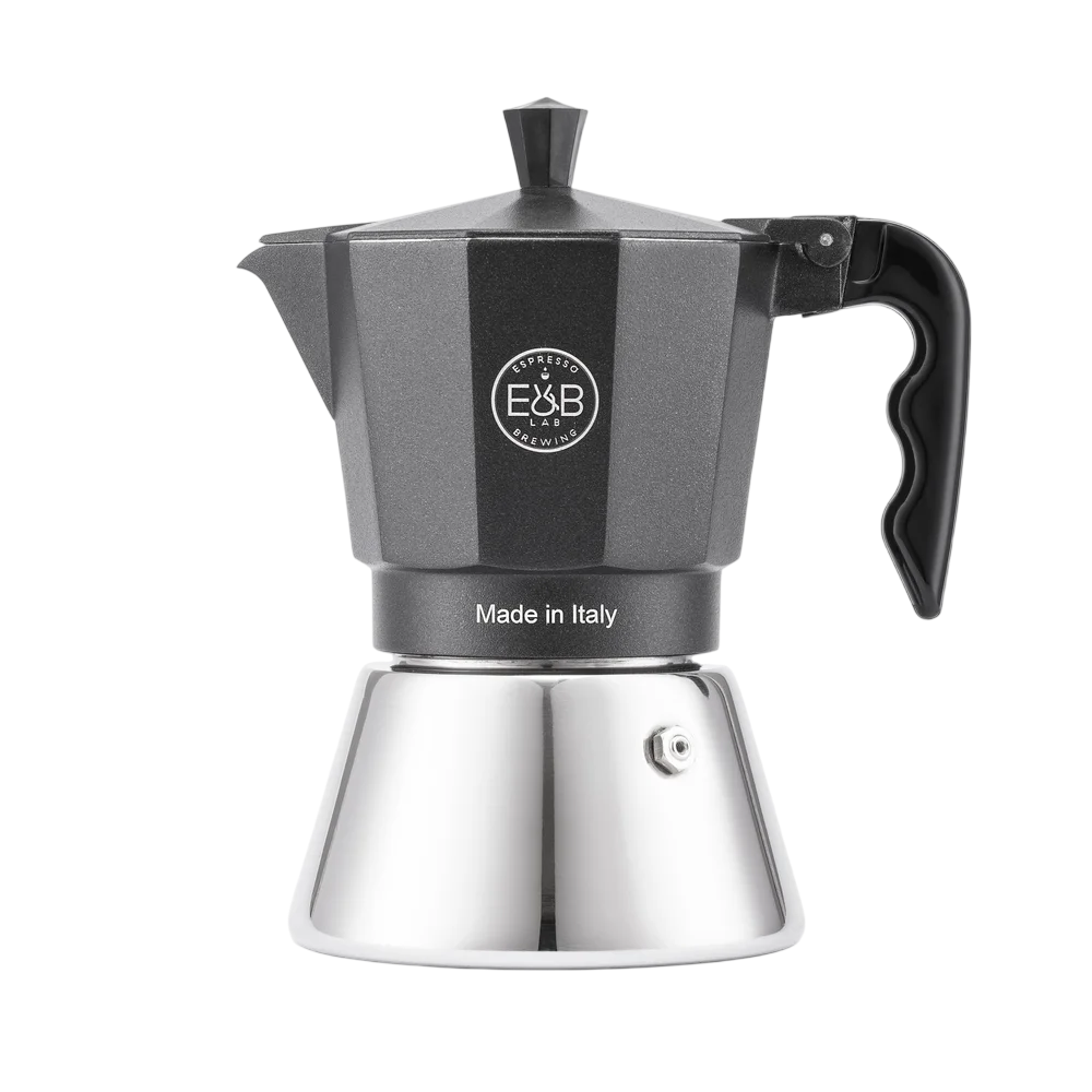 Induction moka pot 6 cup with stainless steel Competition Moka Filter basket