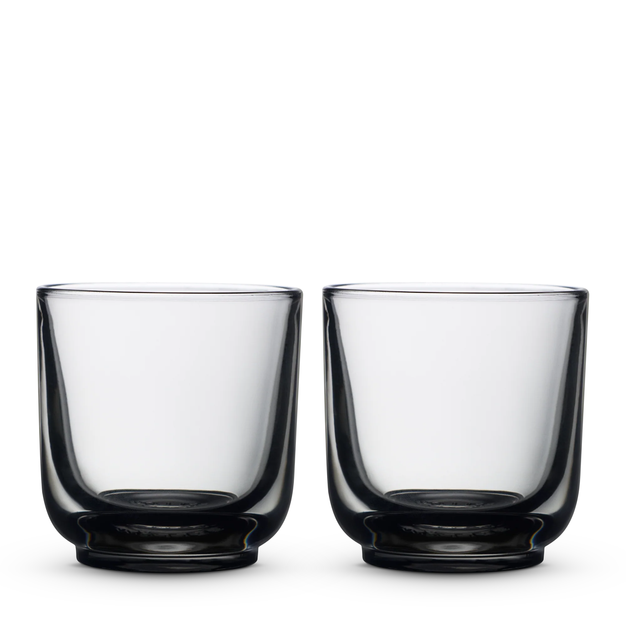 FELLOW PIRCH CAPPUCCINO GLASSES (SET OF 2) Fellow Pirch cappuccino glasses set of 2 in smoke finish