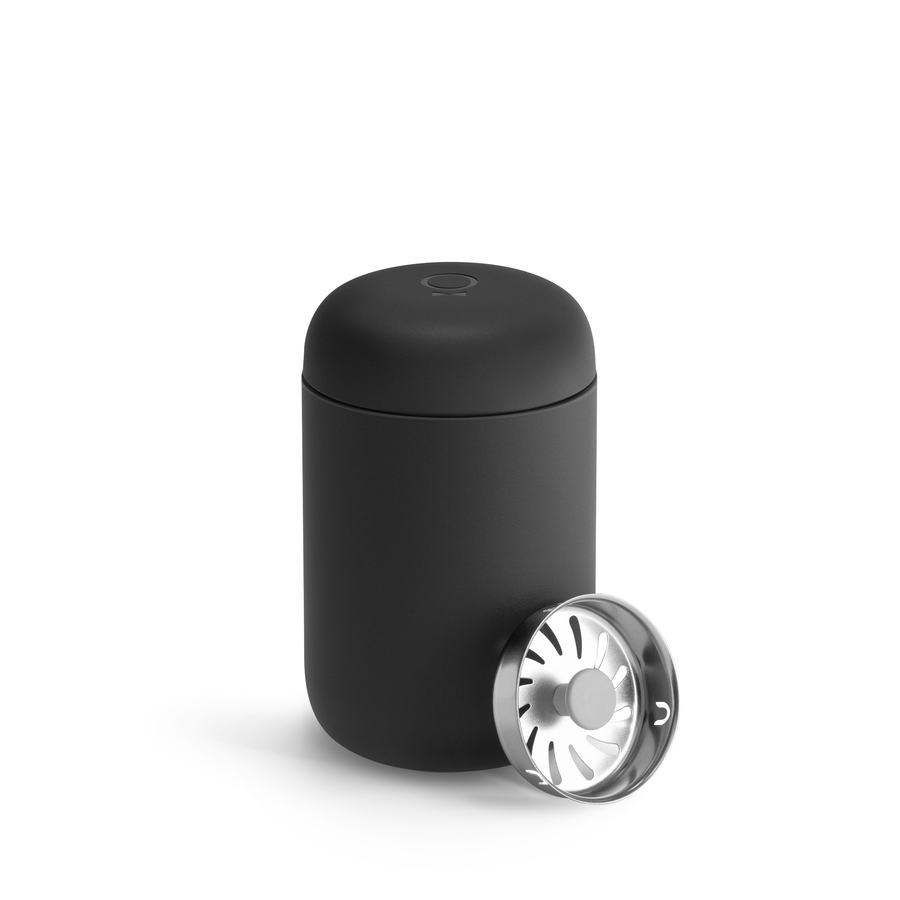FELLOW CARTER "MOVE" MUG (12OZ) Fellow Carter travel mug in black and white finishes, insulated 12oz coffee mug for commute