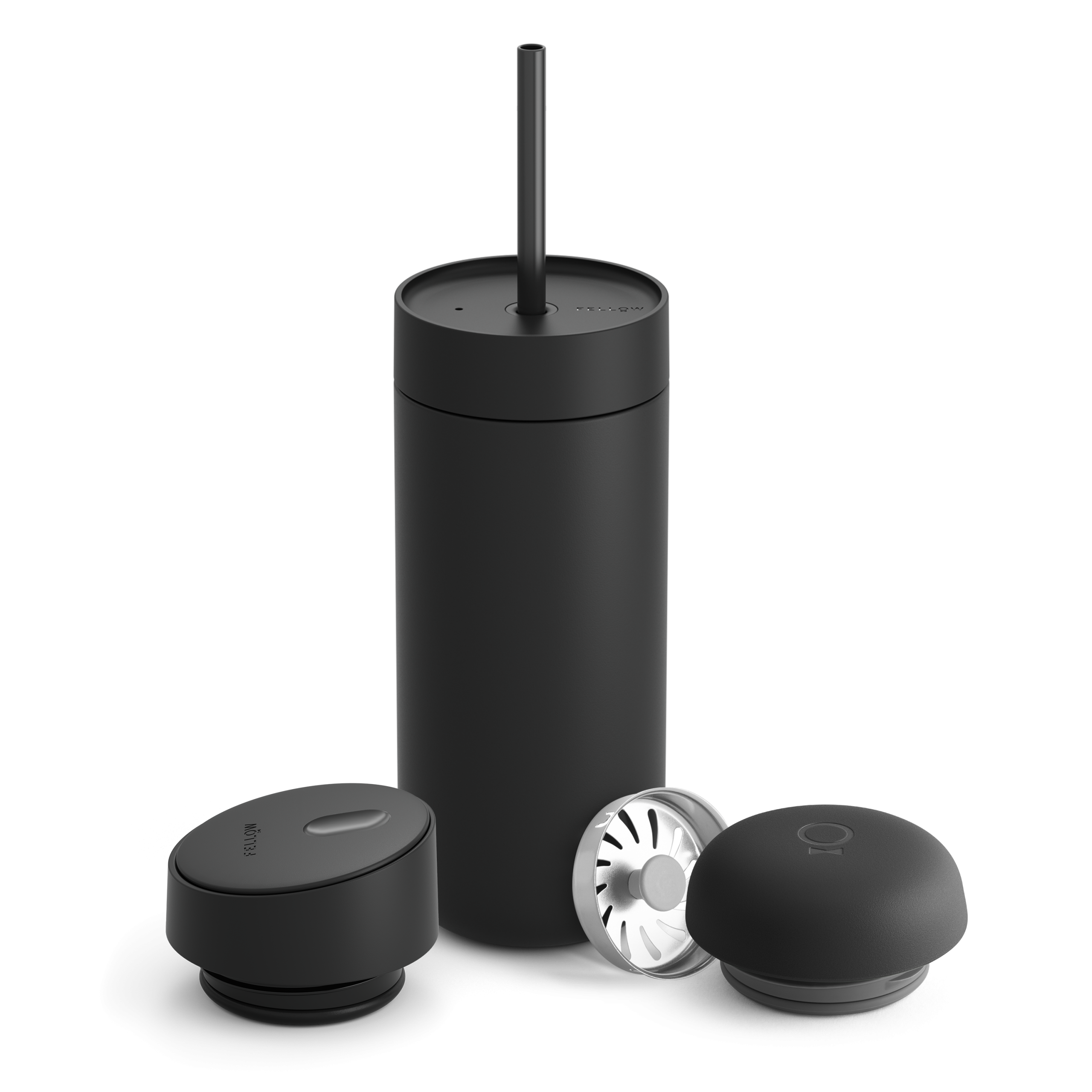 FELLOW CARTER 3-IN-1 LID SYSTEM Fellow Carter travel mug 3-in-1 lid system in matte black
