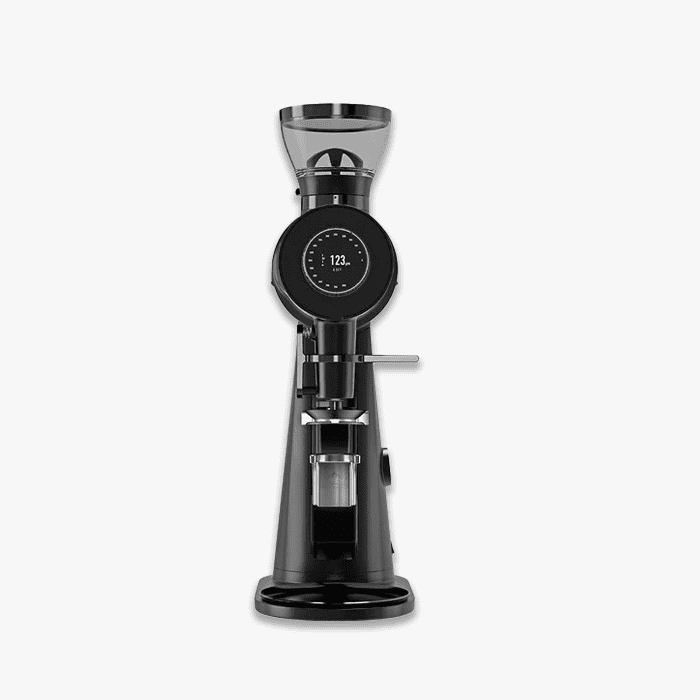 Mahlkonig EK Omnia coffee grinder on a specialty café counter