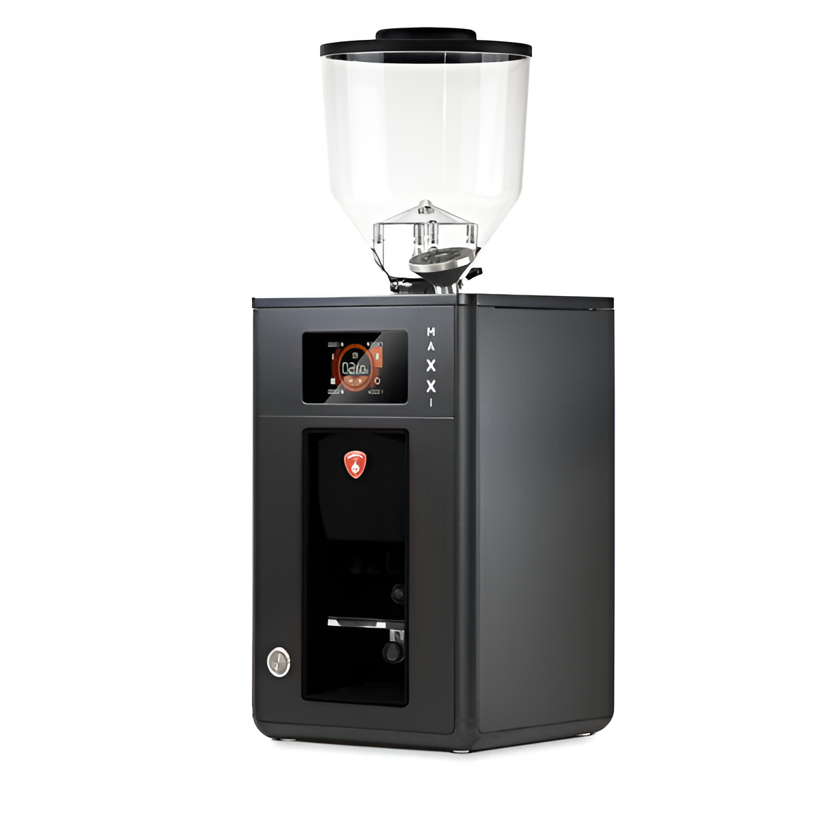 Eureka Maxxi Eureka Maxxi espresso grinder in matt black finish on a café counter