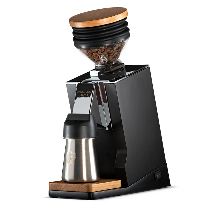 Eureka Mignon Single Dose Pro 65 single dose coffee grinder in matte black