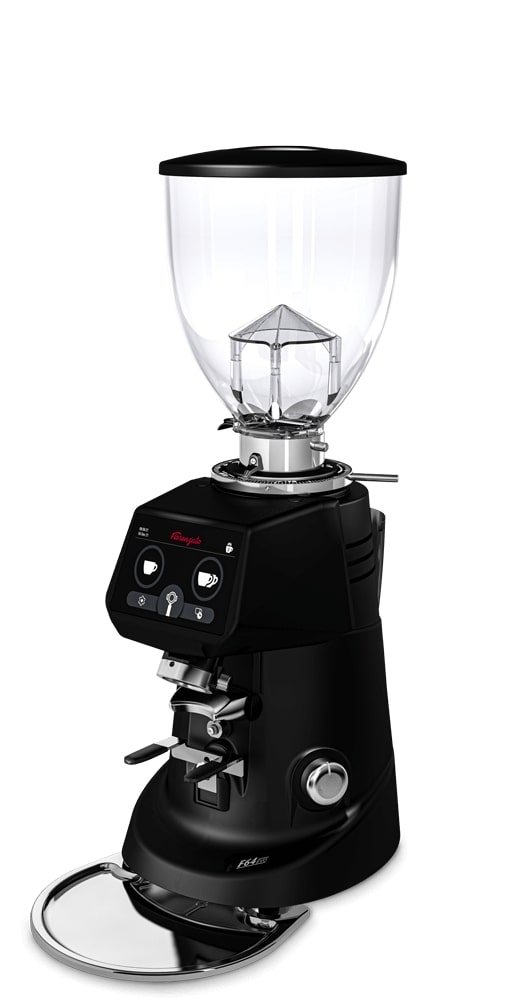 Fiorenzato F64 EVO coffee grinder in black finish with 64mm flat burrs