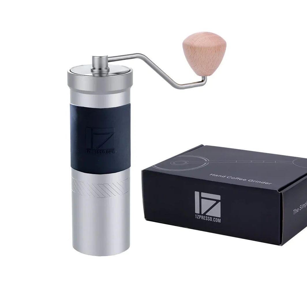 1Zpresso JX-Pro Grinder manual coffee grinder in silver finish