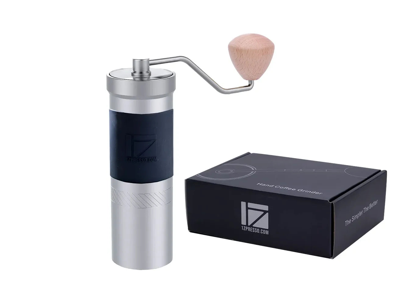 1ZPRESSO JX-PRO MANUAL COFFEE GRINDER 1Zpresso JX-Pro Grinder manual coffee grinder in silver finish