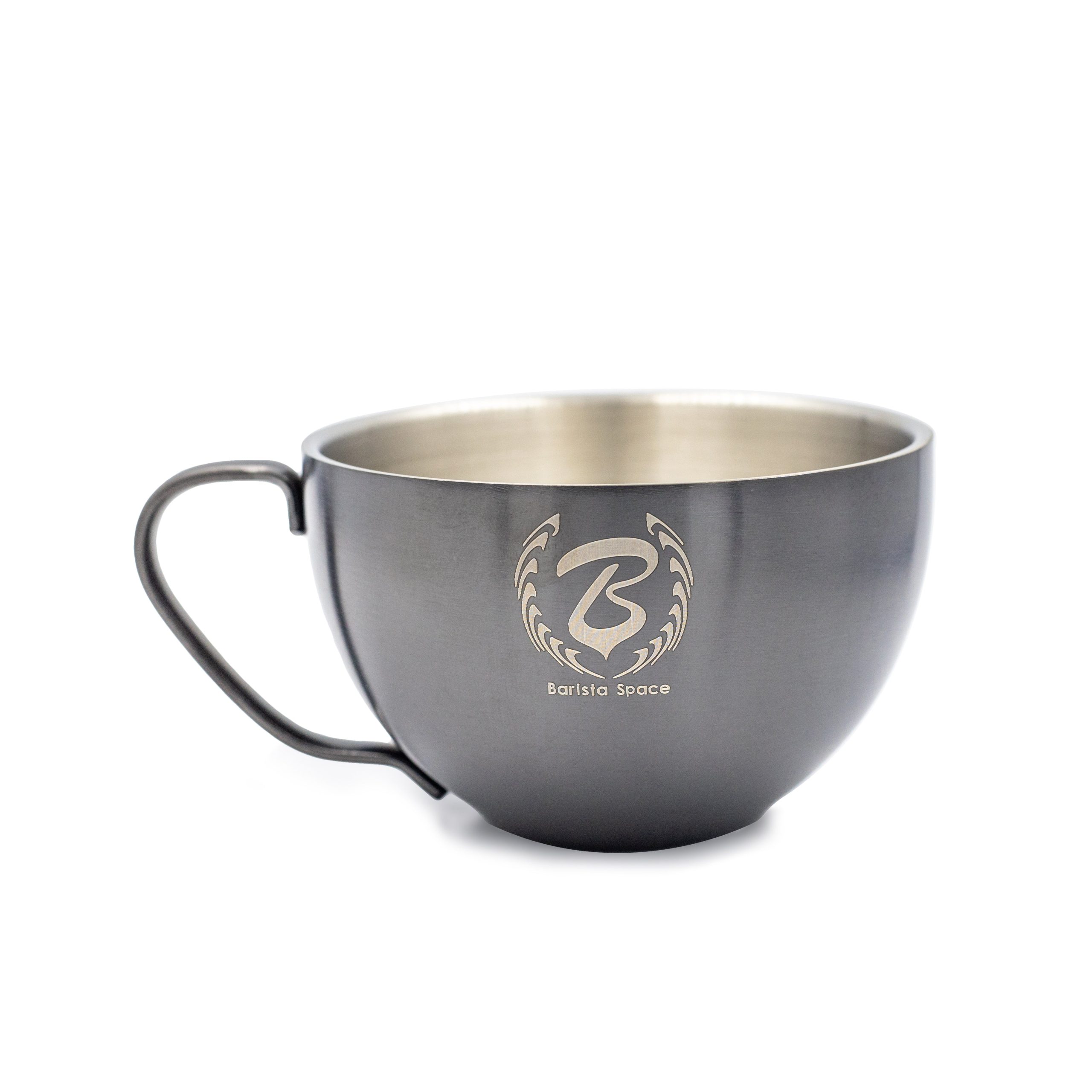 BARISTA SPACE LATTE CUPS 250ML Stainless steel latte cups by Barista Space in 250ml capacity