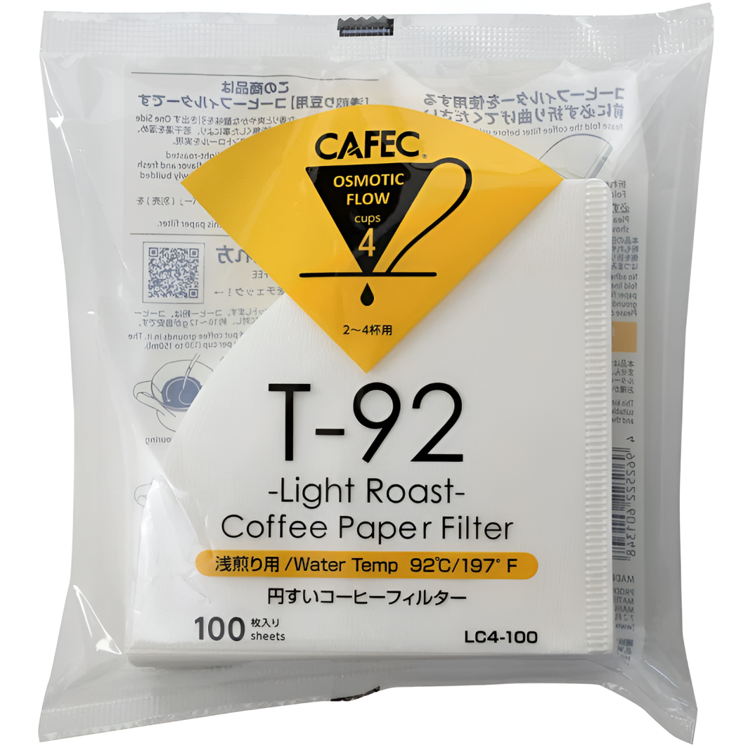 light roast filter paper CAFEC Cup4 cone dripper for pour-over brewing