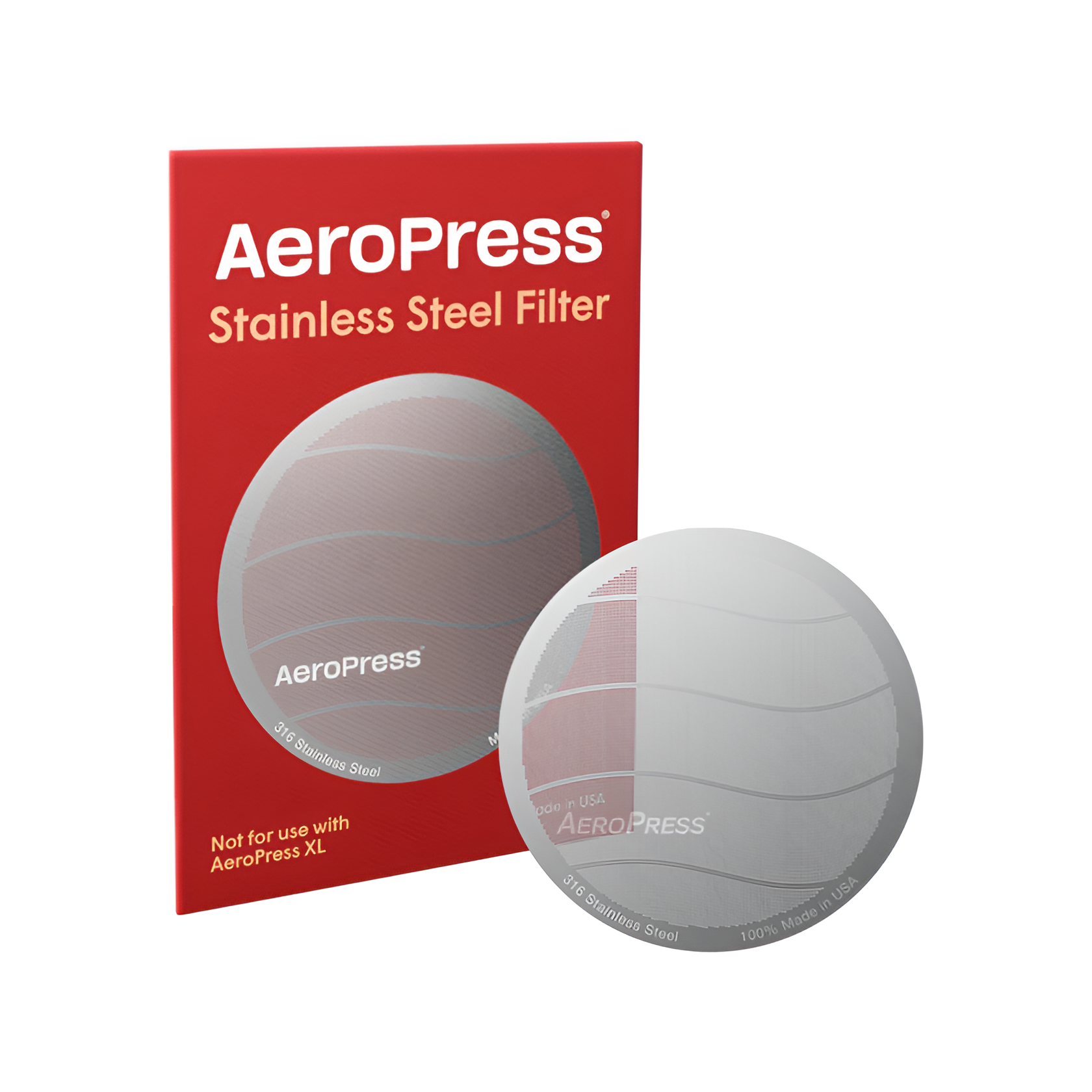 Aeropress metal filter in stainless steel for AeroPress brewing