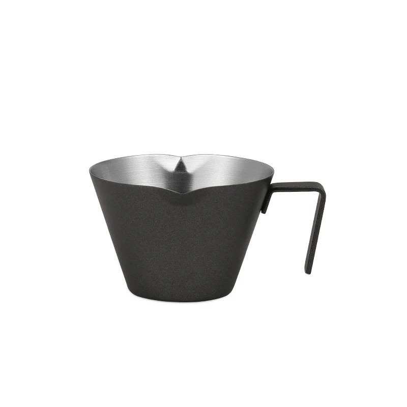 MHW-3BOMBER Espresso Measuring Cup Double Spout Matte black espresso measuring cup with double spout for precise pouring