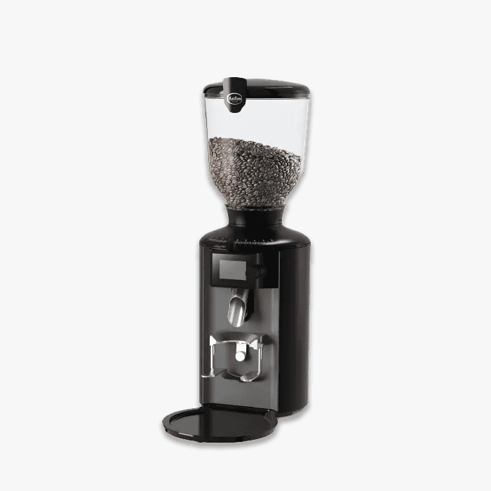 Anfim Pratica ODG on-demand coffee grinder on café counter
