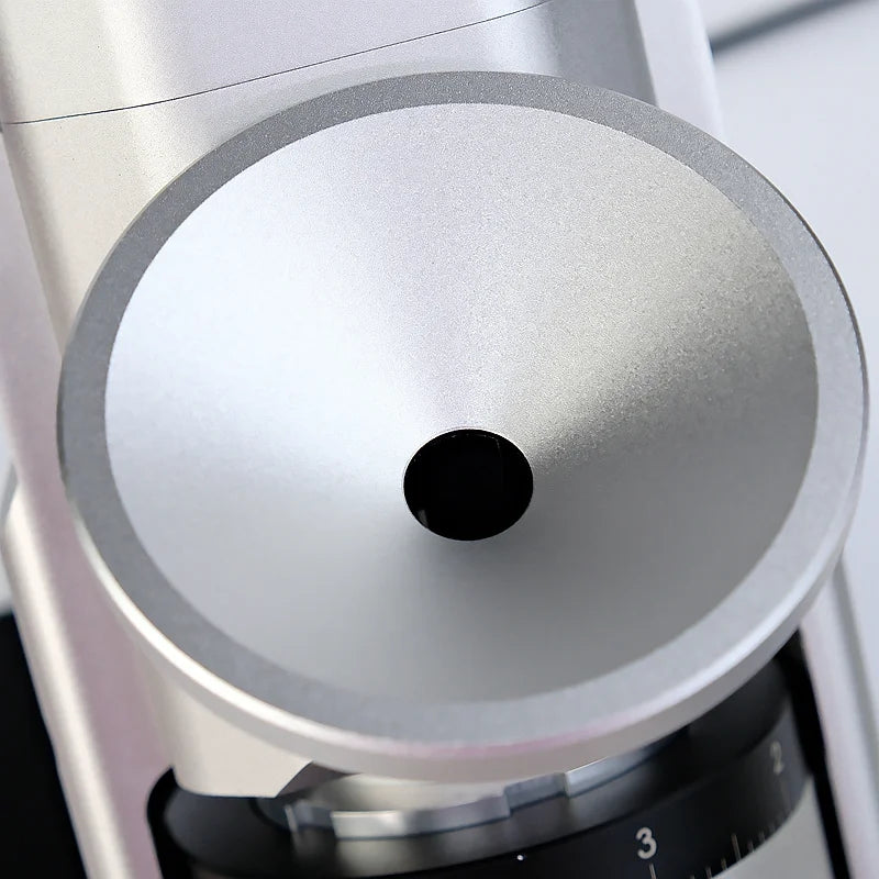 MISCHIEF DEMON SG-1 SINGLE DOSE GRINDER (80MM FLAT BURR) Mischief Demon SG-1 single dose grinder with 80mm flat burrs on a home espresso counter
