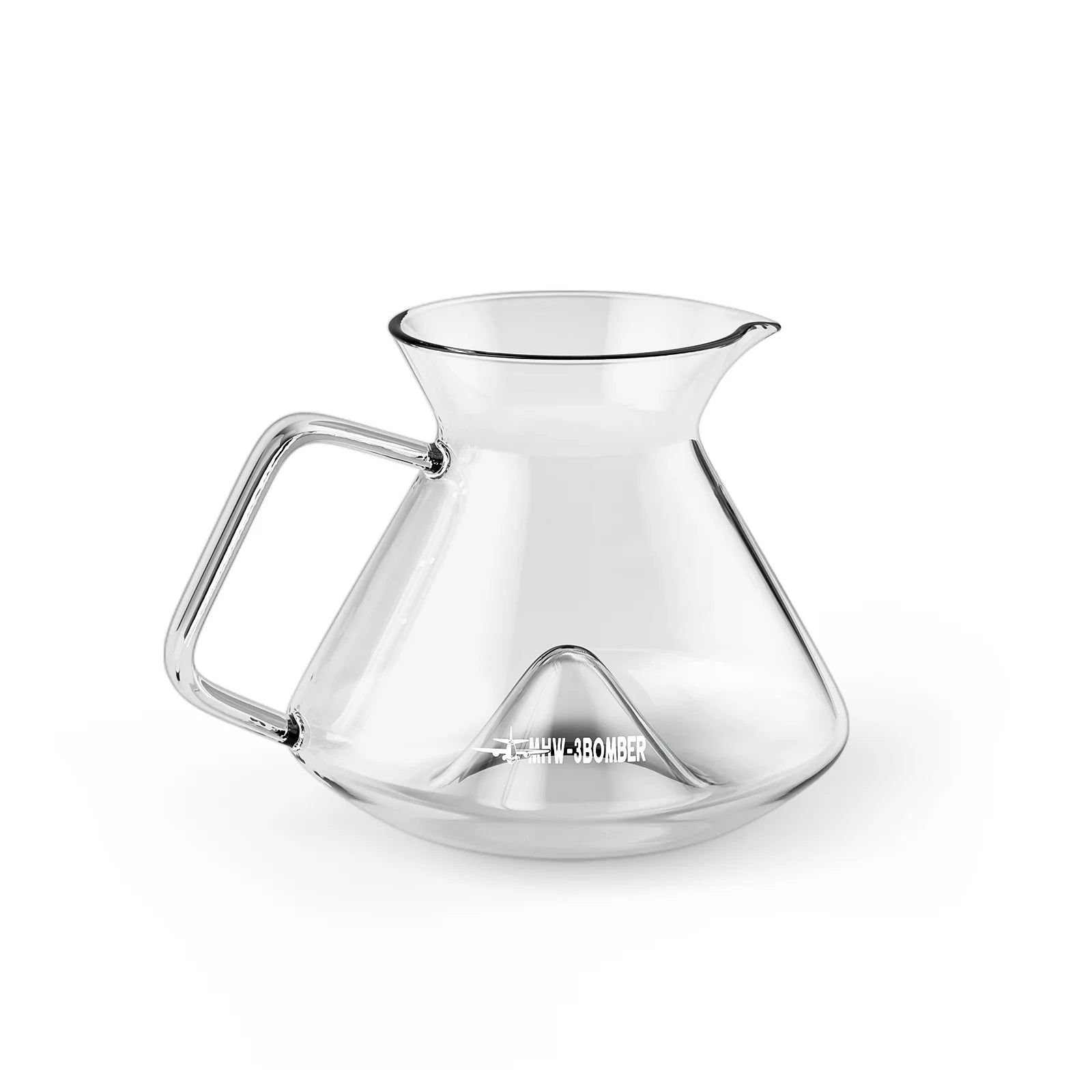 MHW-3BOMBER HILL COFFEE SERVER (360ml) Pour over coffee server MHW-3BOMBER Hill Coffee Server 360ml transparent borosilicate glass