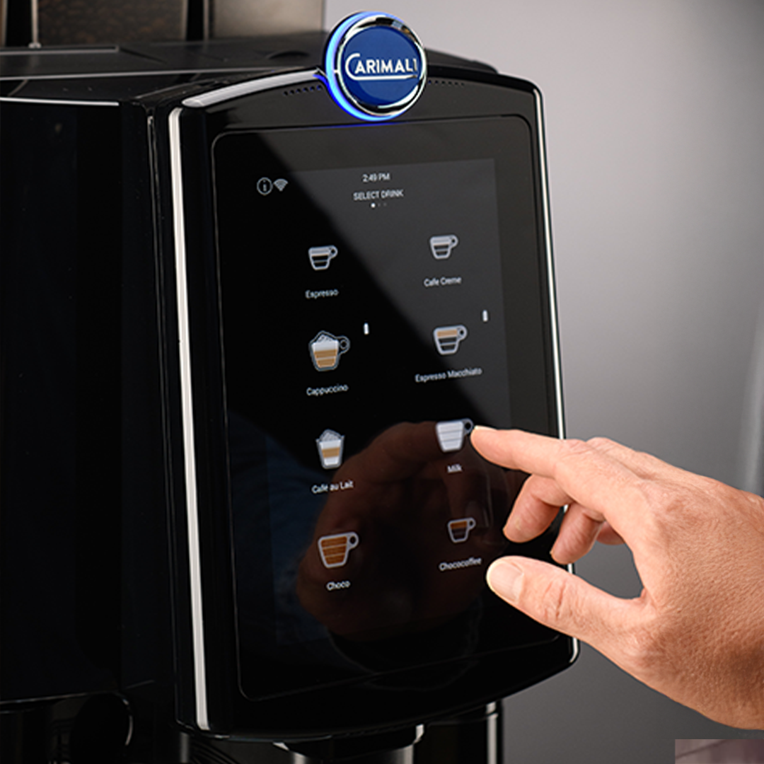 Carimali Armonia Carimali Armonia coffee machine on a café counter