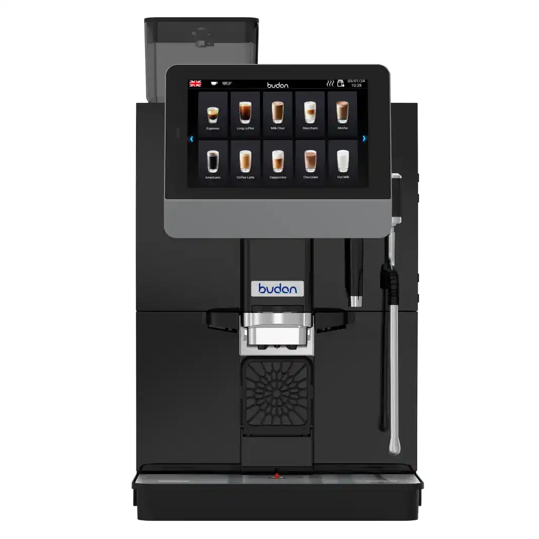 Budan M300 Budan M300 coffee machine on a corporate café counter