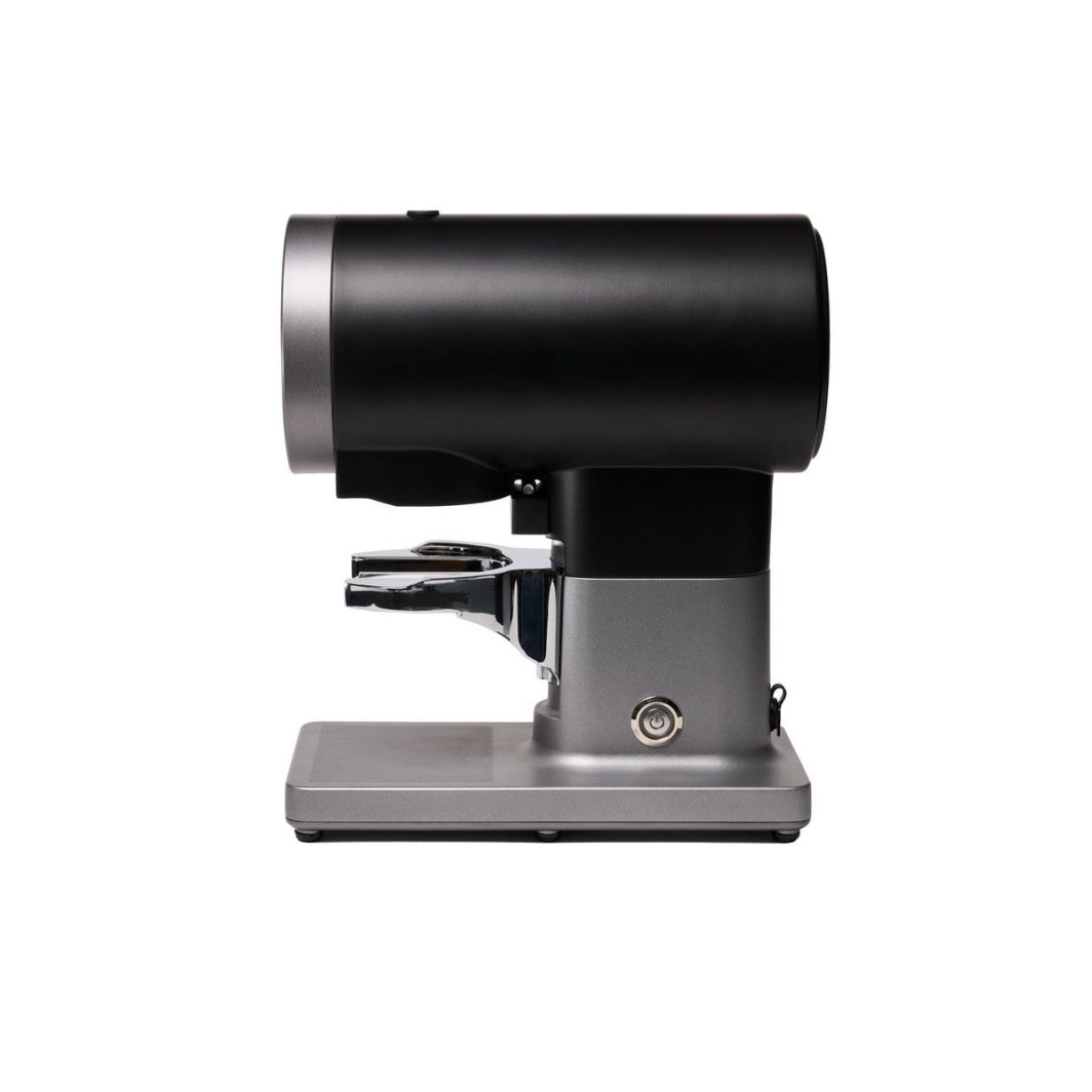 Eureka Disko Tamper automatic espresso tamping station on café counter