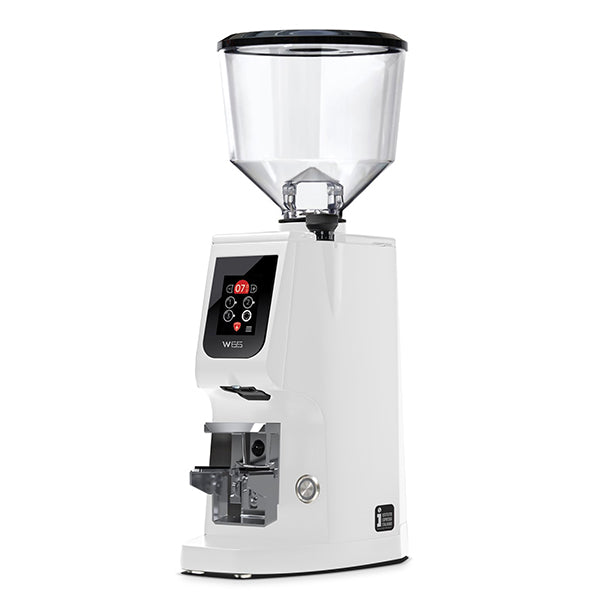 Eureka Atom W 65 flat-burr coffee grinder in black finish
