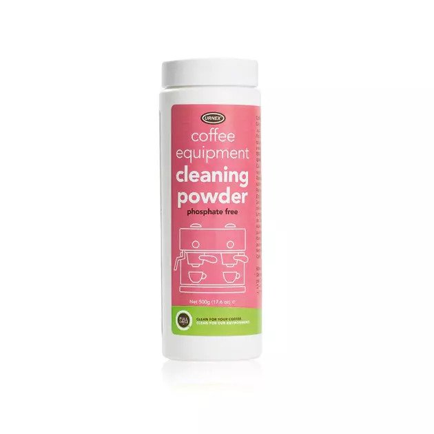 Urnex Cleaning Powder Full Circle Urnex Full Circle espresso cleaning powder tub used for backflushing
