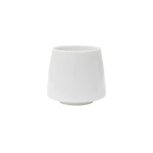 Origami Aroma Flavour Cup ceramic coffee cup in matte black and white