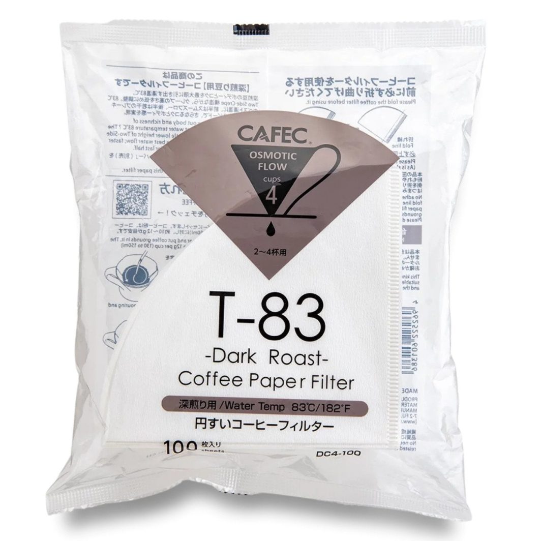 CAFEC dark roast filter paper Cup4 cone-shaped pour-over filter