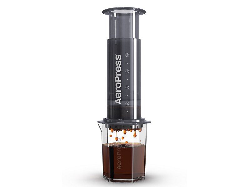 AeroPress XL Coffee Maker with chamber, plunger, and Tritan carafe