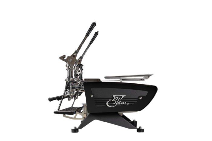 KEES VAN DER WESTEN SLIM JIM IDROCOMPRESSO Spring lever espresso machine boiler detail on Slim Jim Idrocompresso