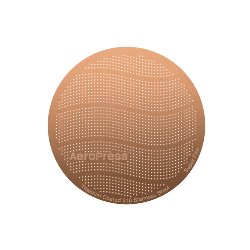 AeroPress metal filter gold tone finish for Standard AeroPress