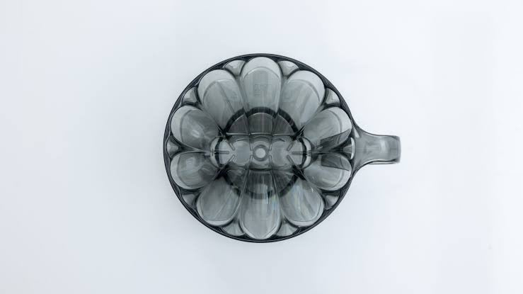 CAFEC FLOWER DRIPPER OVAL 102 (2-4 cups) CAFEC Flower Dripper Oval 102 with flower-shaped ribs for pour-over brewing