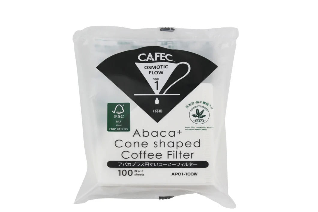 CAFEC Abaca+ filter paper cone-shaped Cup 1 pack