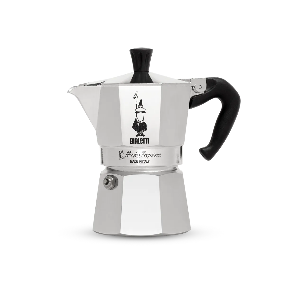 Bialetti Moka Express Bialetti Moka Express stovetop coffee maker on a kitchen counter