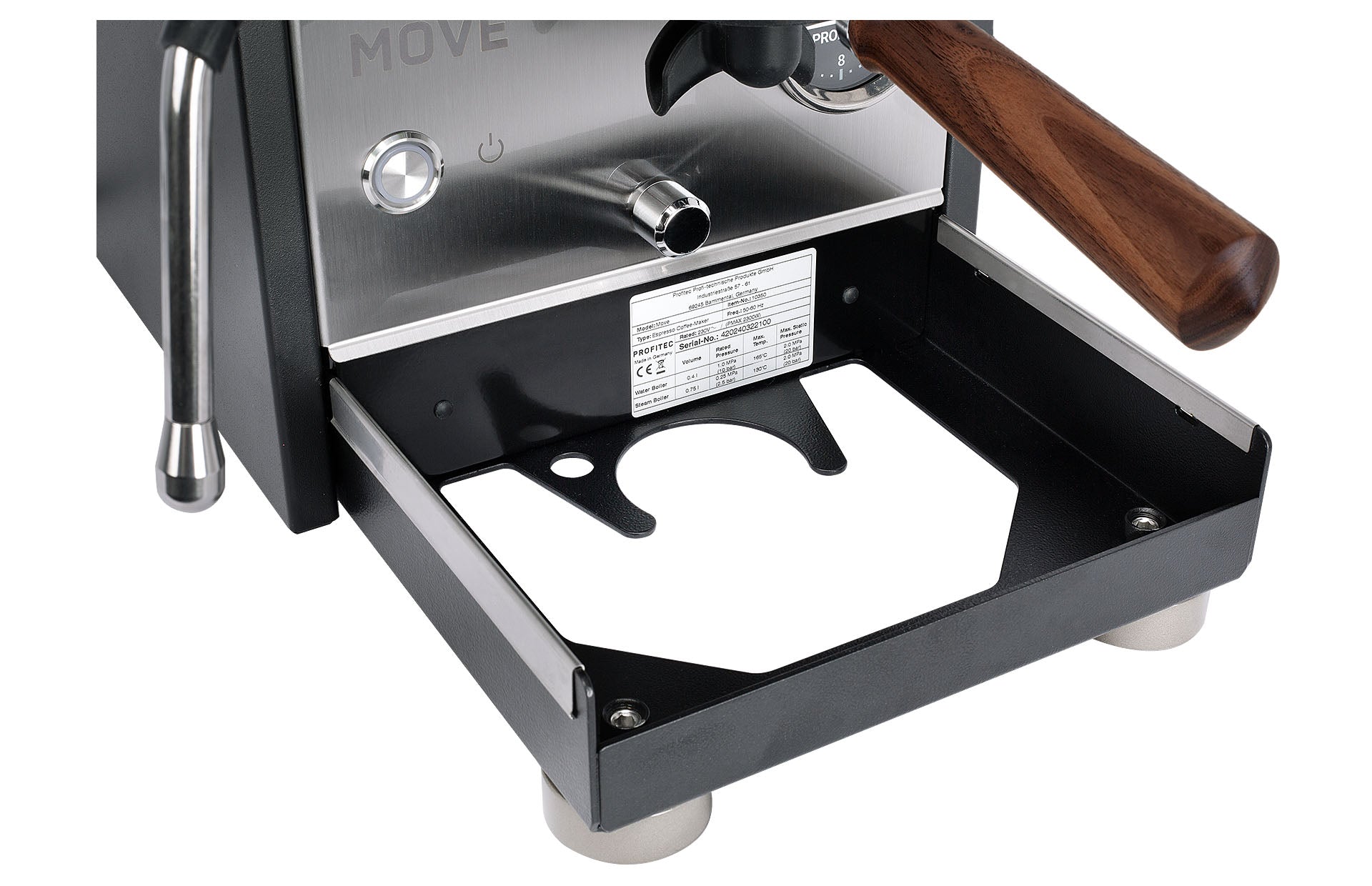 PROFITEC MOVE Profitec Move espresso machine with American walnut handles