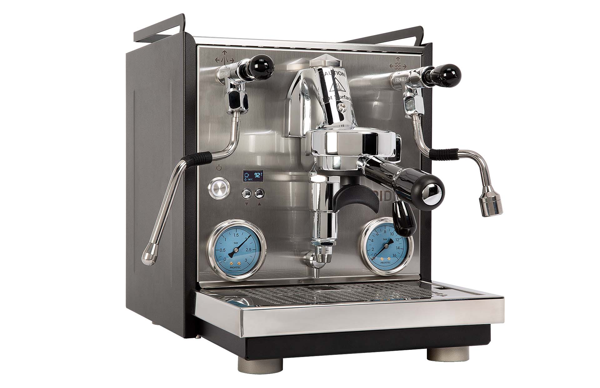 PROFITEC RIDE Profitec RIDE dual boiler espresso machine with matte black panels and walnut handles